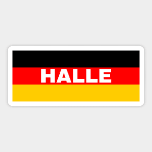 Halle City in German Flag Sticker